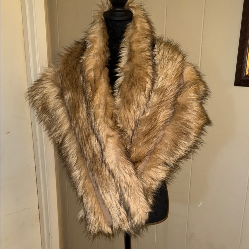 Luxurious Faux Fur Shawl